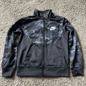 Nike Black and White full zip sweatshirt